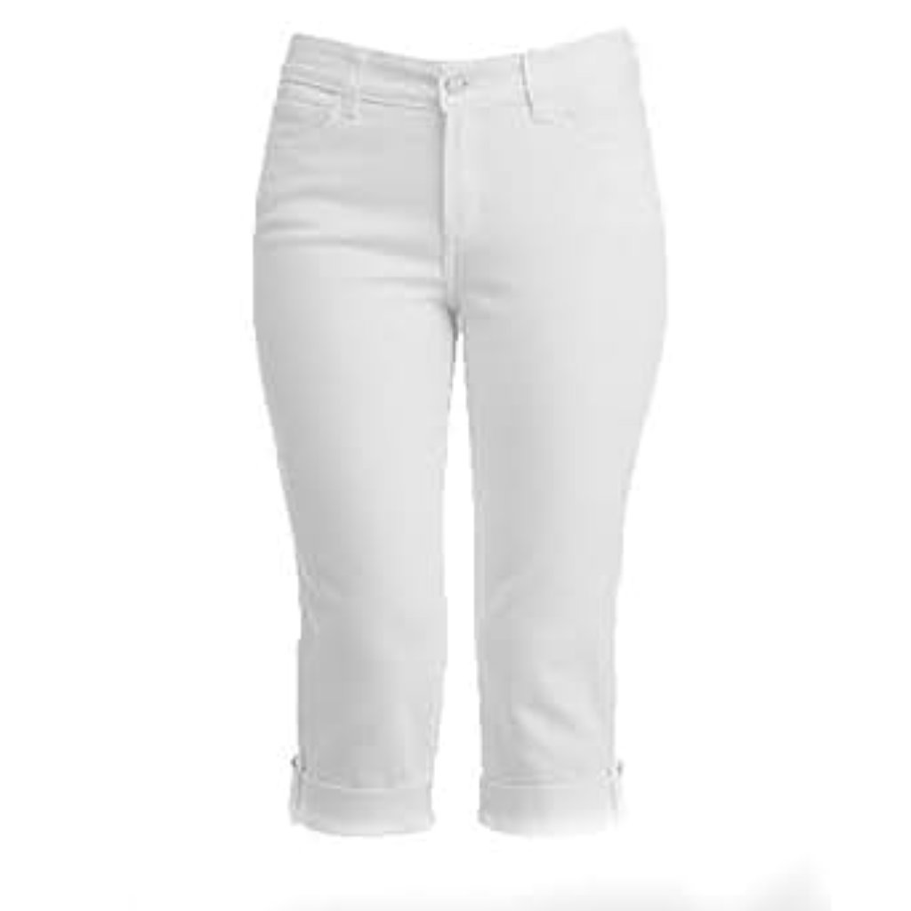 NydjWhite Cuffed Capri JeansSz 10